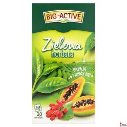 Herbata BIG-ACTIVE PAPAJA JAGODA GOJI zielona 20 kopert/34g