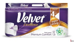 Papier toaletowy VELVET EXCELLENCE SUPER LONG 3w. (8 rolek) biały