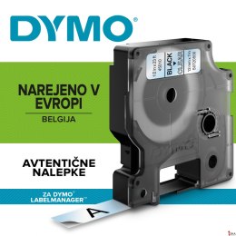 Taśma DYMO D1 - 12 mm x 7 m, czarny / przezroczysty S0720500 do drukarek etykiet