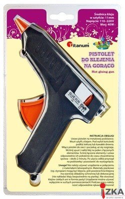 Pistolet do kleju na gorąco 40W 11mm 365218 43025 TITANUM