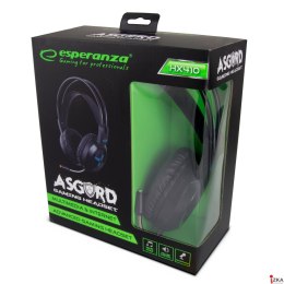 Słuchawki stereo z mikrofonem czarne GAMING ASGARD EGH410 Esperanza