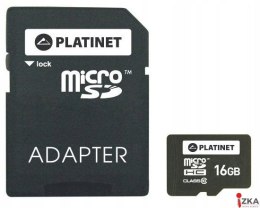 Karta pamięci Micro SDhc + adapter SD 16GB SECURE DIGITA class10 Platinet PMMSD1610