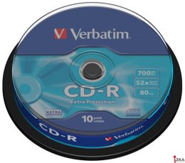 Płyta CD-R VERBATIM CAKE (10) Extra Protection 700MB x52 43437