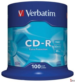 Płyta CD-R VERBATIM CAKE (100) Extra Protection 700MB x52 43411