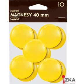 Magnes 40mm GRAND, żółty, 10 szt 130-1704