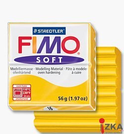 Kostka FIMO soft 57g, czerwony, masa termoutwardzalna, Staedtler S 8020-24
