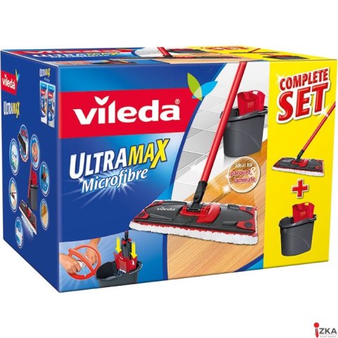 Zestaw w kartonie VILEDA ULTRAMAX mop płaski + wiadro + kij 11508