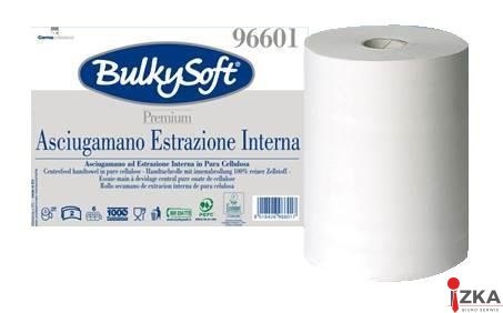 Ręcznik w roli centralnego dozowania midi (6rolek) biały, celuloza, 2w, 150m, PREMIUM, 96601, BULKYSOFT