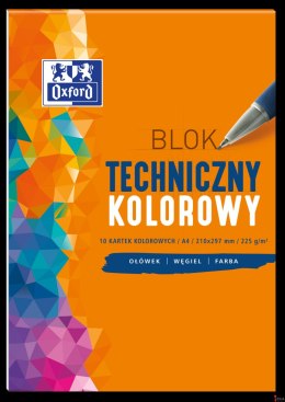 Blok techniczny OXFORD A4 10k 225G kolor 400093230