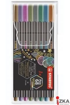 Flamaster Pen 68 METALLIC etui 8 szt. 6808/8-11 STABILO