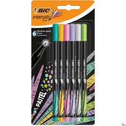 Cienkopis BIC Intensity Fine mix Pastel Blister 6szt, 950445