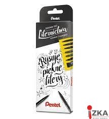 Kompletny zestaw do liternictwa czarny Zestaw-7 PENTEL