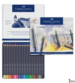 Kredki pastelowe suche 12 kolorów GOLDFABER, FABER CASTELL 128224