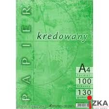 Papier kredowy A4 130g kredowany (100 arkuszy) KRESKA