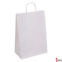 Torba papierowa ECOBAG 305x170x425mm biała 100g ekologiczna