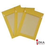 Koperta B4 HK brązowa usztywniony tył TK 250x353 przód100/tył350g NC 91733037