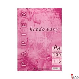 Papier kredowy A4 115g kredowany (100 arkuszy) KRESKA