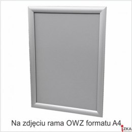 Ramka plakatowa OWZ 25mm profil alu ostre narożniki A3 TZW25/A3BG 2X3