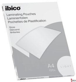 Folia do laminacji IBICO, A4, 80mic., przezroczysta, połysk, 100 szt., LIGHT 627308