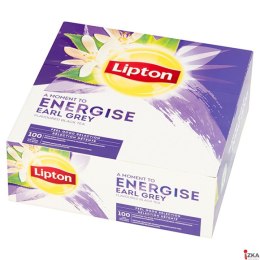 Herbata LIPTON EARL GREY (100 kopert fol.) czarna