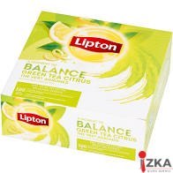 Herbata LIPTON GREEN TEA Citrus (100 kopert fol.) zielona