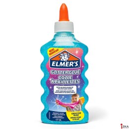 Elmers klej brokatowy, niebieski, zmywalny i przyjazny dzieciom, 177ml, 2077252