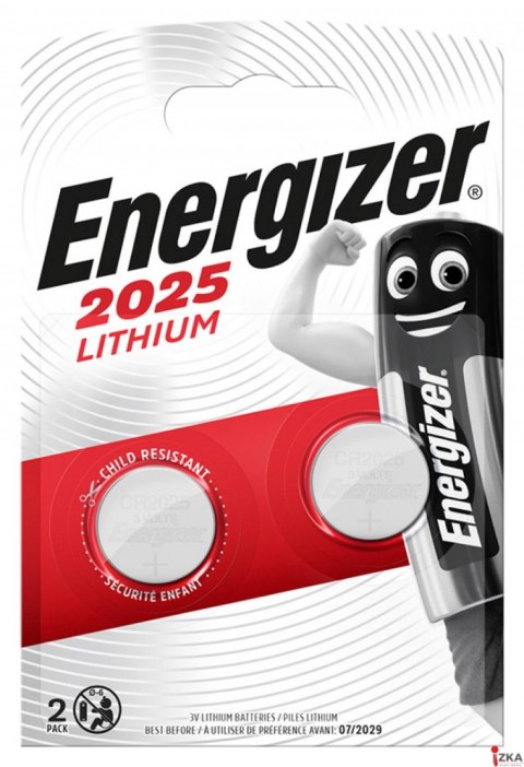 Bateria litowa ENERGIZER CR2025 (2szt) 3V blister