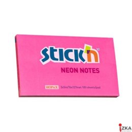 Bloczek STICKN 127x76mm ciemnoróżowy neonowy 100k 21169 STICKN