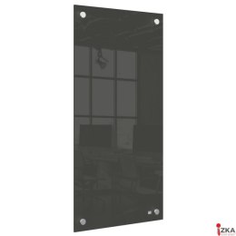 Mała podłużna szklana tablica suchościeralna Nobo Home 300x600mm, czarna 1915609