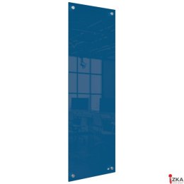 Mała podłużna szklana tablica suchościeralna Nobo Home 300x900mm, niebieska 1915608