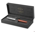 Pióro kulkowe SAND BLASTED METAL ORANGE PARKER 2169230, giftbox