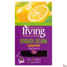 Herbata IRVING cytrynowa 20 kopert 1,5g zielona