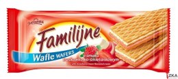 Wafle FAMILIJNE Truskawkowo-śmietankowym 180g JUTRZENKA