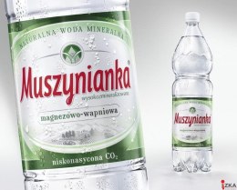 Woda MUSZYNIANKA 1.5L niskogazowana zielona zgrzewka 6 szt.