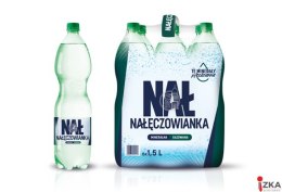 Woda NAŁĘCZOWIANKA gazowana 1.5L butelka PET zgrzewka 6 szt.